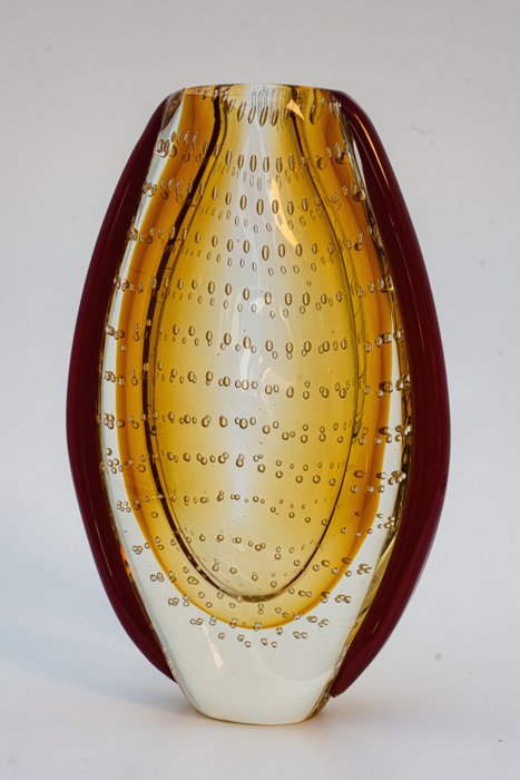 Rosenthal - “露滴”花瓶-Sommerso-帶簽名-高度22厘米 - 玻璃