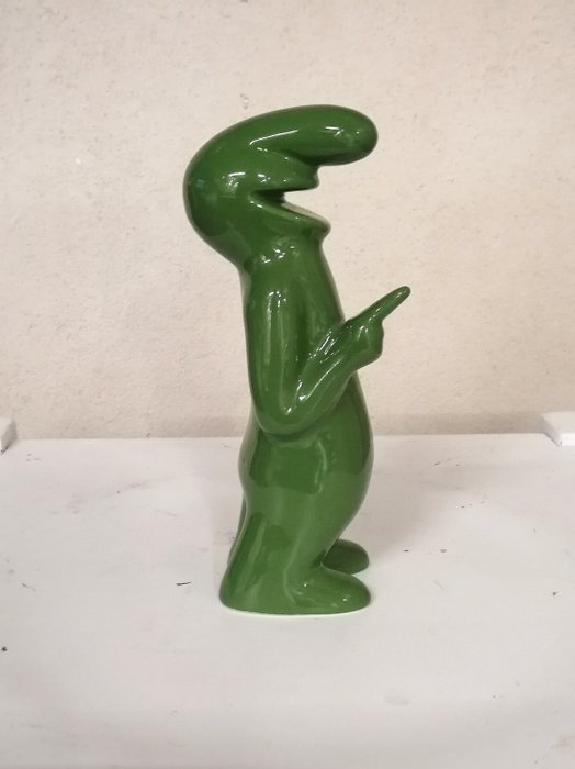 Osvaldo Cavandoli - Ceramic sculpture (1) - La Linea