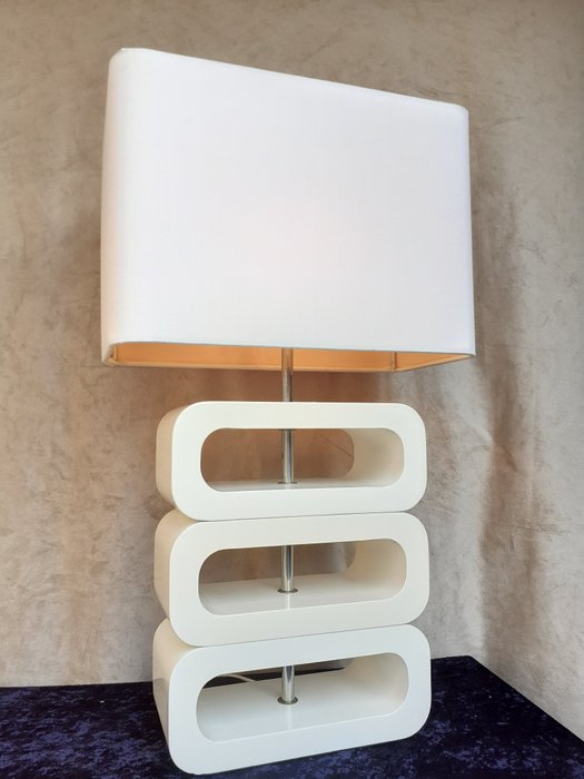 Jan des Bouvrie - Lampe de table design - Bois / Tissu