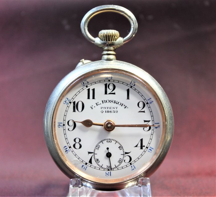 F.E. Roskopf - Patent 18632 - pocket watch NO RESERVE PRICE  - Mænd - 1901-1949