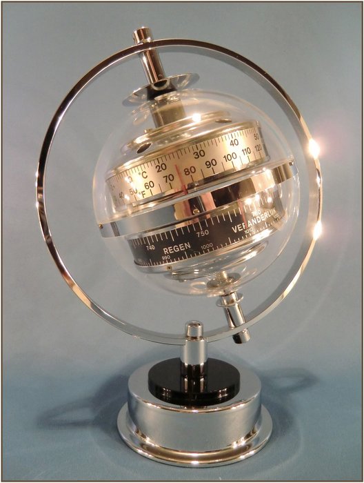 SPUTNIK HUGER裝飾藝術氣象站 - 氣壓計-溫度計-濕度計