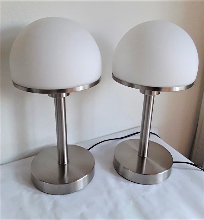 Trio Leuchten - Tischlampe, Sideboard-Lampe (2) - Model "Paddestoel"