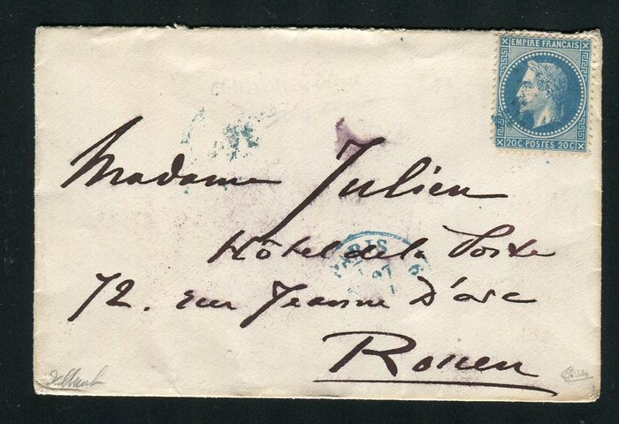 Frankreich 1871 - Rare letter from Paris (May 27th, 1871) - The Commune - The Bloody Week (‘La Semaine