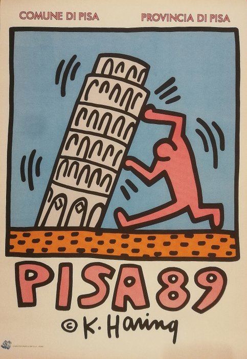 1988 by Keith Haring Postcard Pele Poster 
