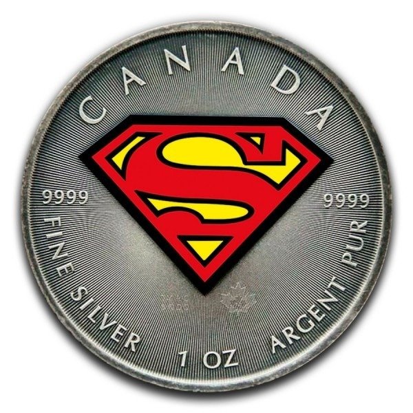 2016 $5 Silver Canadian Superman 1 oz Brilliant Uncirculated