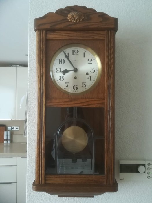Ceas de perete - athos - Lemn, Stejar - secolul XX