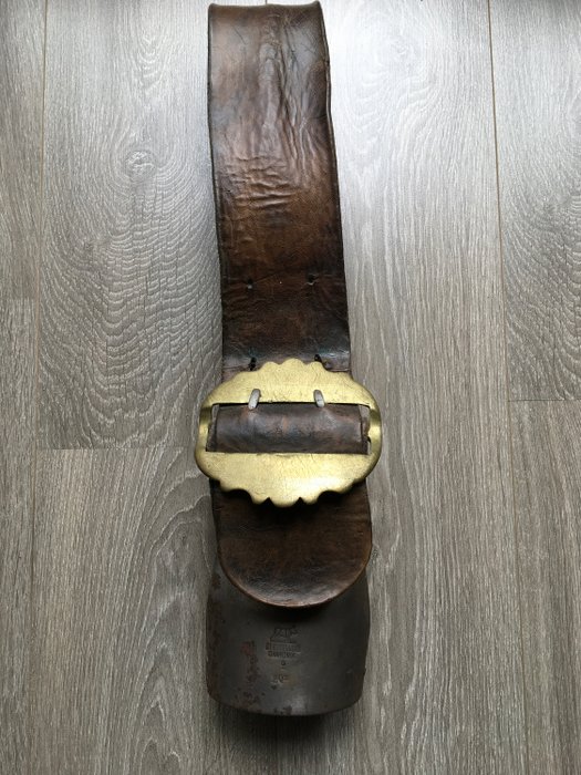 Devouassoud Chamonix - campanaccio - Campana di metallo, cinturino in pelle