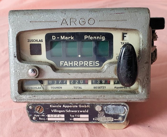 Taximeter - Germany - Kienzle - Argos - 1960-1970