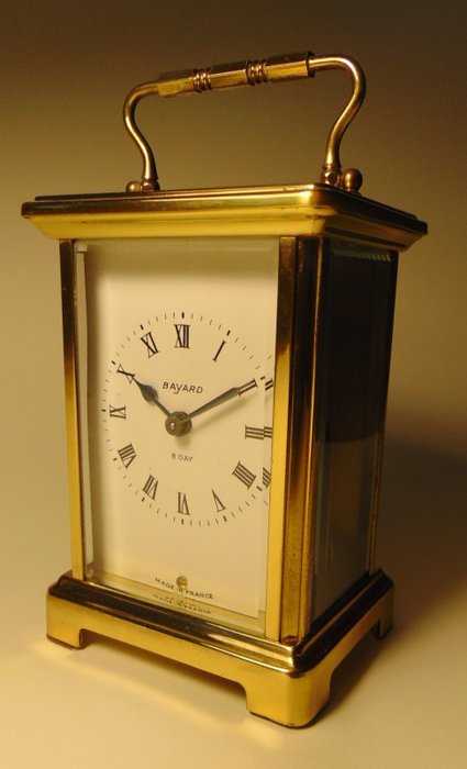 Relógio de transporte de 8 dias Bayard por Duverdrey & Bloquel - Latão - meados do século XX