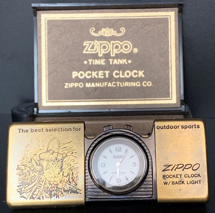Zippo - clock - Zippo LIMITED EDITION Time tank with black - Catawiki