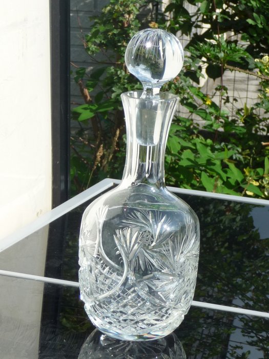 Zawiercie   - Sehr schöne handgemachte Kristallwein- oder Whiskyflasche (1) - Kristall