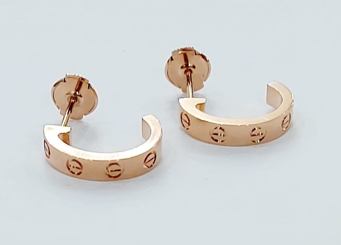 Cartier love - 18 克拉 金色, 黃金 - 耳環, 愛