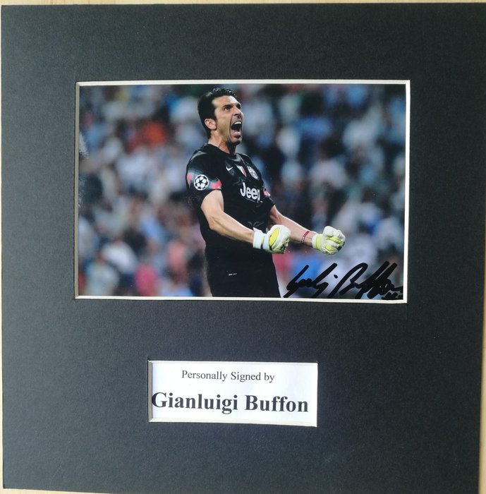 con autografo Juventus FC # 1 Gianluigi Buffon 