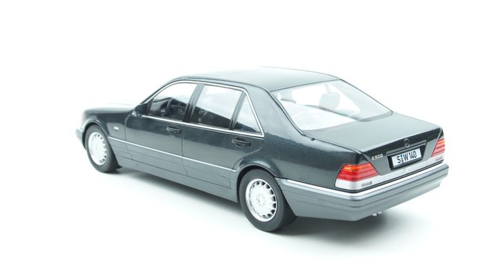W140 grau 1:18 iScale Mercedes-Benz S500 Baujahr 1994-98 dunkelgrau metallic 
