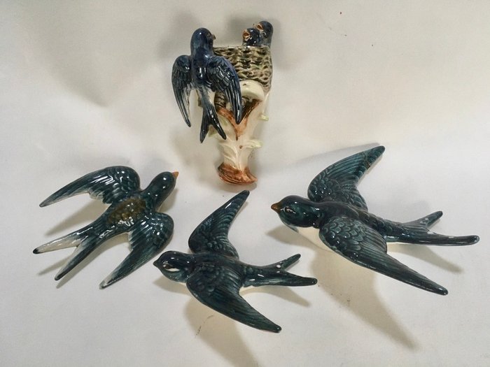 Vintage set of swallows (3) - Ceramic