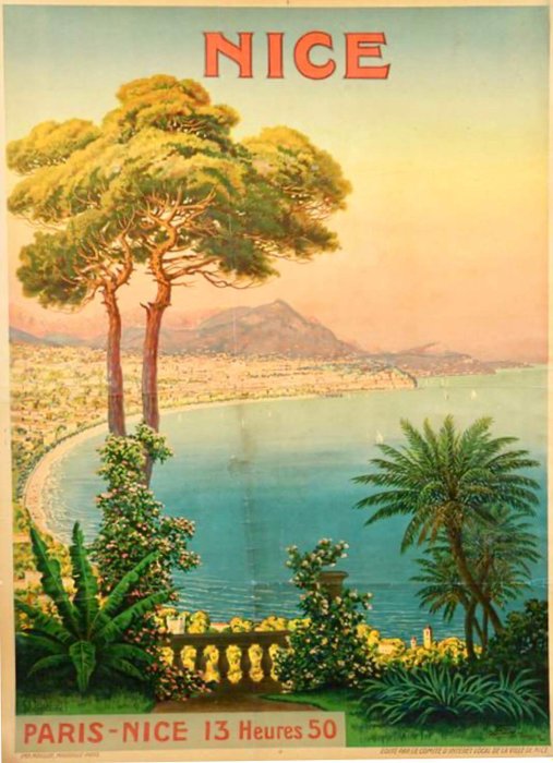 Morel de Tangry - Nice - Original Lithographic Travel Poster