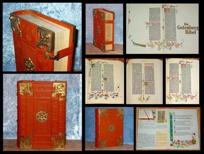 Dr. Martin Luther - Gutenberg Bibel  [Fuldaer Einband] - 1450-1991
