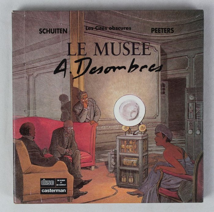 François Schuiten - Les Cités Obscures / De duistere steden - Le musée A. Desombres - CD en boek - First edition - (1990)