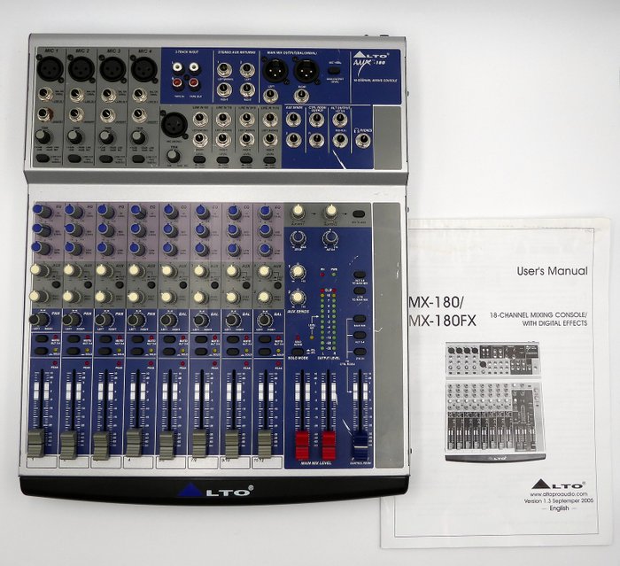 Alto - Amx 180 - Mixer de Áudio