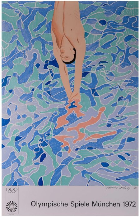David Hockney - The Diver (Olympische Spiele München) - - Catawiki