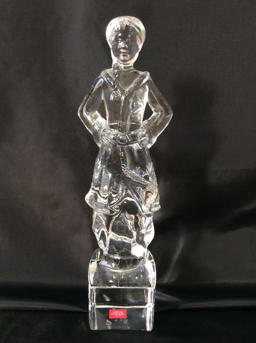 Cristal D’arques Paris - Uma bela estátua de uma dama em cristal transparente - Vidro