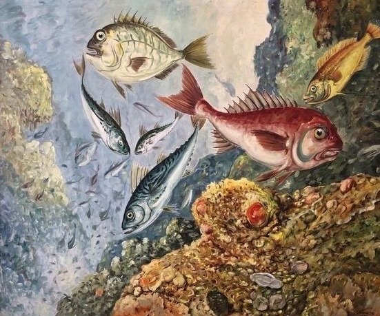 Gustaaf van Heste (1887-1975) - Onderwaterwereld