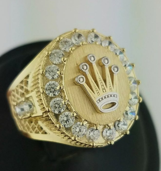 Rolex - Ring 10k gold zirconi from USA 