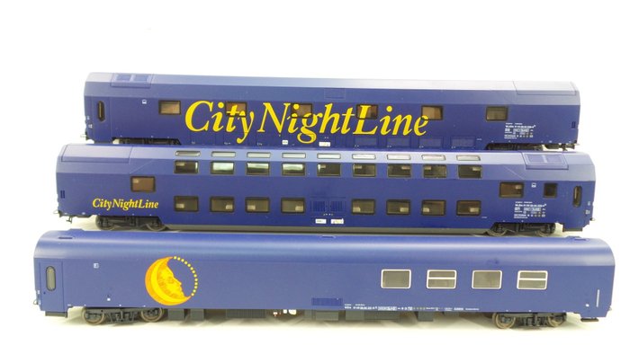 Heris H0 - 39001 - Set med passagerarvagn - Samlarutgåva City Night Line - CNL