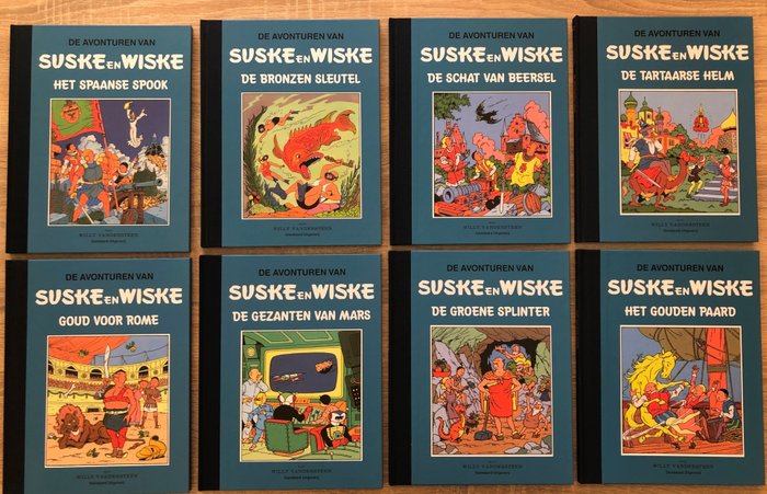 Suske en Wiske - Blauwe Reeks 1 t/m 8 (HLN) - Complete reeks Het Laatste Nieuws - 精装 - 再版 - (2010)