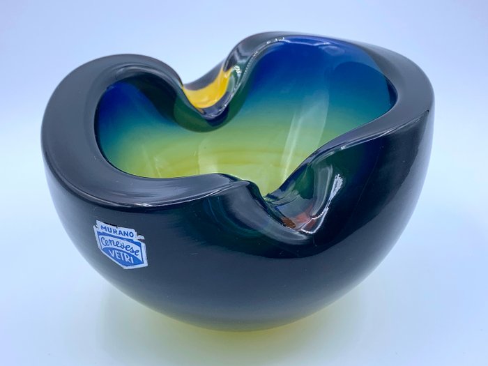 Cenedese - Murano玻璃Cenedese碗煙灰缸 (1) - 玻璃