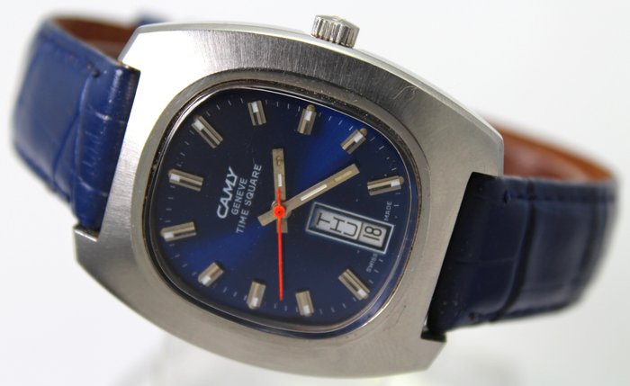 Camy - Vintage Swiss Made Time Square Geneve - Herre - 1970-1979