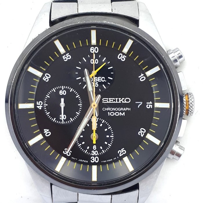 Seiko - Chronograph Date Water Resist 100M - 7T92-0ME0 - 男士 - 2011至今
