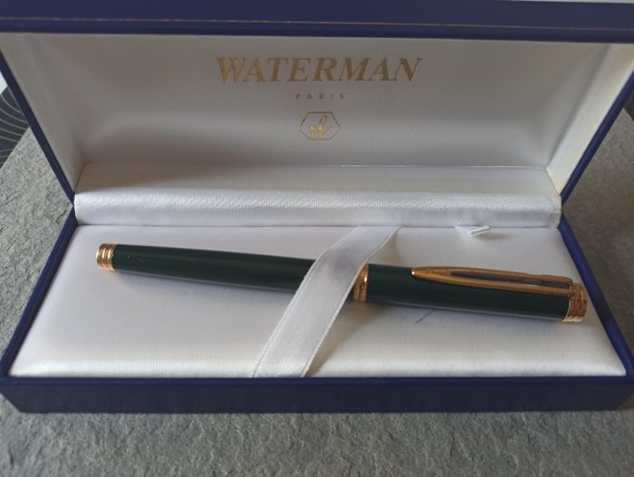 Waterman - 威迪文 - 钢笔 - 沃特曼绅士笔尖理想的绿色笔。 18K笔尖