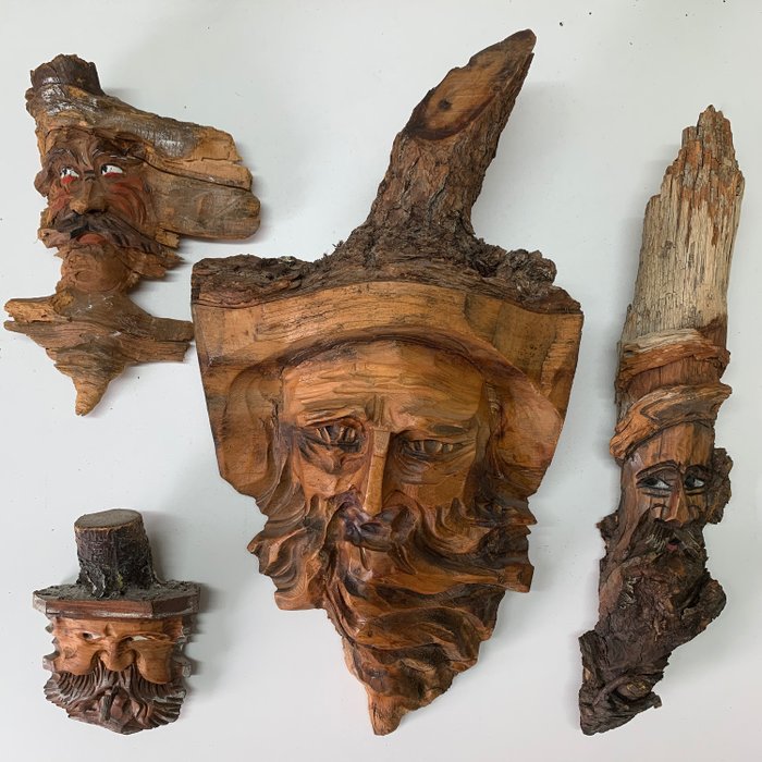 Adalbert Stiegeler - Sculptat manual Pădurea Neagră Spirt Gnome Hobbit (4) - Lemn