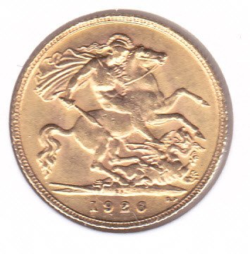 South Africa. 1/2 Sovereign 1926-SA George V