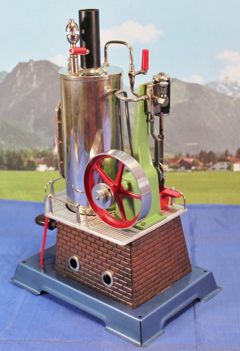 Wilesco - D 45 - Motore a vapore fisso con cilindro a doppio effetto. - 1960-1969 - Germania