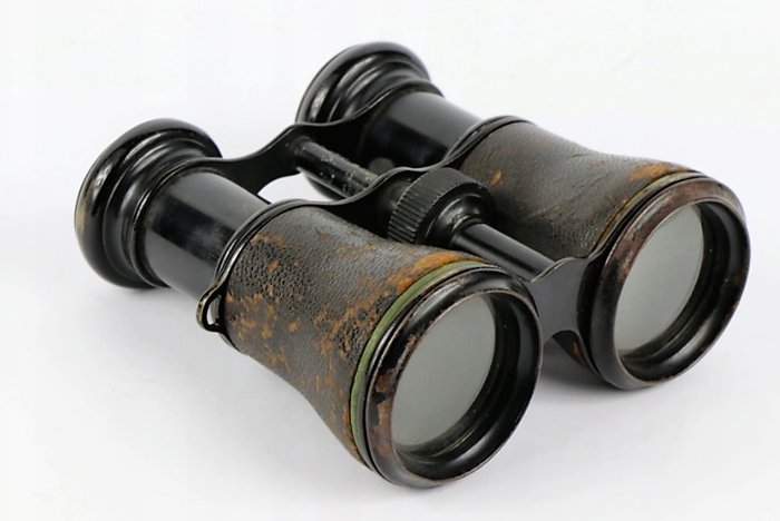法國 - 陸軍／步兵 - Binoculars, 第一次世界大戰之間的舊法國軍事雙筒望遠鏡。 - 1918