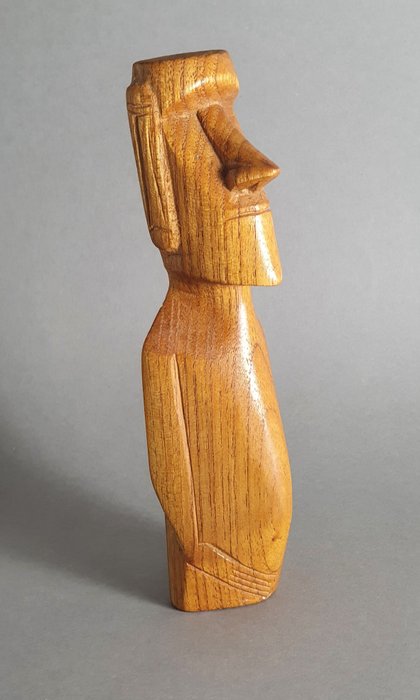 Escultura (1) - Madera - Moai - Rapa Nui - Isla de Pascua 