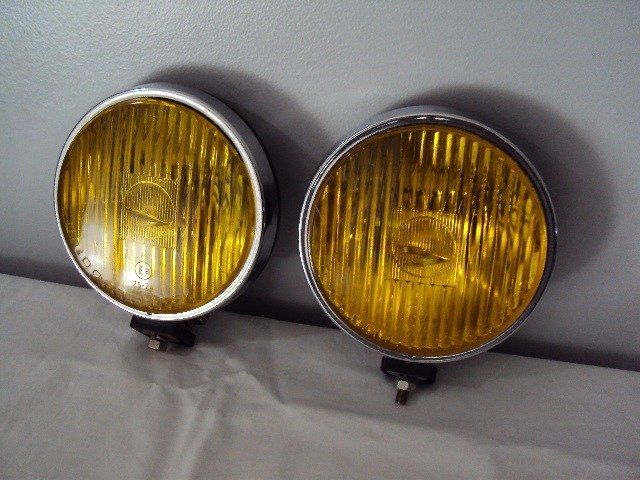 Halógenos FEK DDR - Pares de faros amarillos para marcas alemanas - hacia 1960/1970 - Audi, BMW