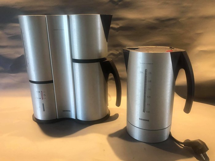 porsche - siemens - Wasserkocher - Kaffeemaschine (2) - Zeitgenössisch - Plastik, Stahl (rostfrei)