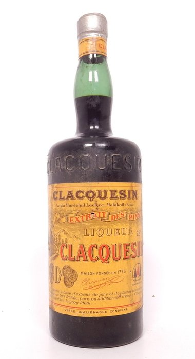 Clacquesin - Extrait des Pins - b. década de 1940, década de 1950 - 100cl