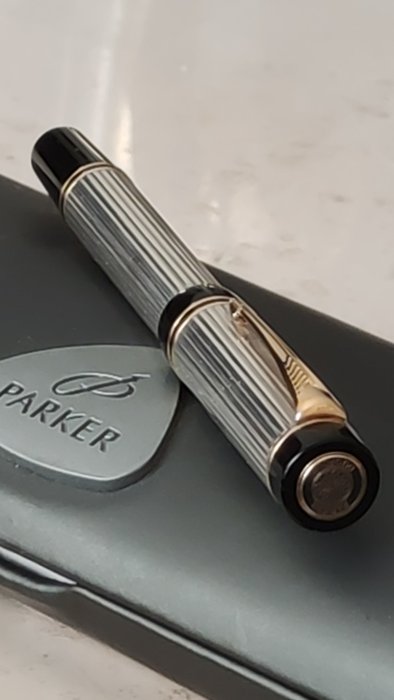 Parker - Penna stilografica - PARKER DUOFOLD SOLID ARGENTO 925 NUOVO di 1