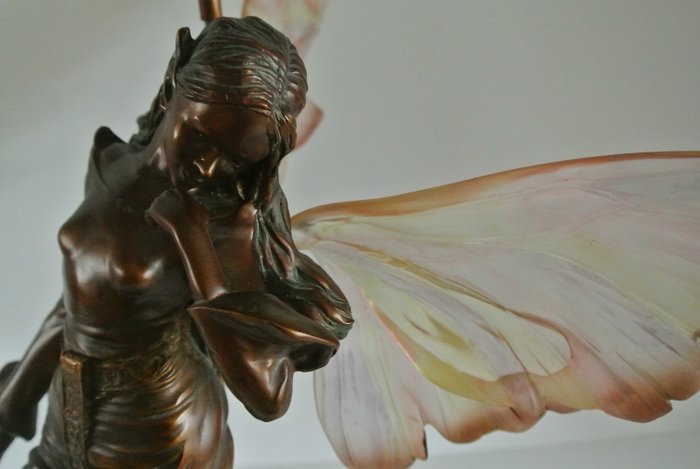Mark Turner en Michael Steel - Woodland Faeries - Statue de fée enchantée en bronze et résine - Résine et bronze patiné