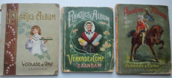 Verkade & Comp - Plaatjesalbum no 1, 2 en 3 (Sprookjesalbums) - 1903/1905
