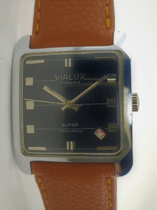 Vialux - 17 Jewels Super Square Elephant - 3691 - 男士 - 1960-1969