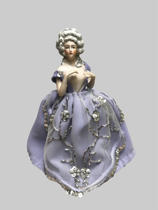 porcelain half doll - Marie Antoinette - Pop - 1940-1949 - Duitsland