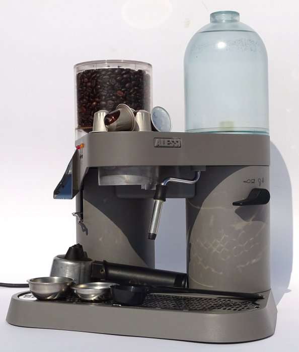 Richard Sapper - Alessi - Coban Espressomaschine - RS 04 with coffee grinder