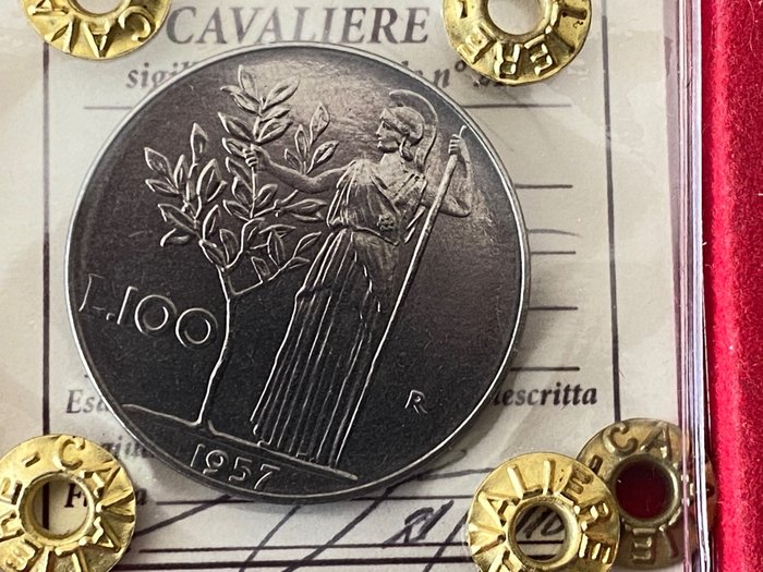 Italia - República italiana - 100 Lire 1957 "Minerva"