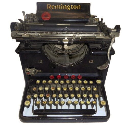 Remington Standard 12 - máquina de escribir, años 20 - Hierro (fundido/forjado)