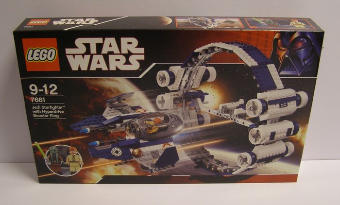 for sale online 7661 Lego Star Wars Episode III Jedi Starfighter With Hyperdrive Booster Ring